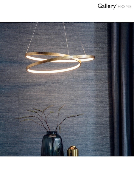Gallery Home Gold Kenora Pendant Ceiling Light (326652) | £292