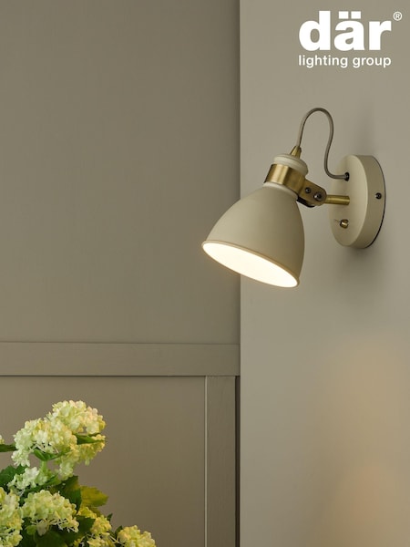 Dar Lighting Cream Frederick Single Spotlight (327076) | £39