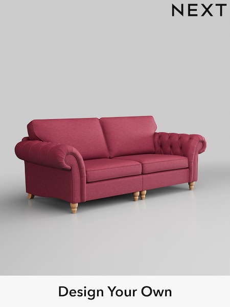Fine Chenille Easy Clean/Mid Raspberry Pink Gosford Highback Ii Deep Sit (327370) | £1,725