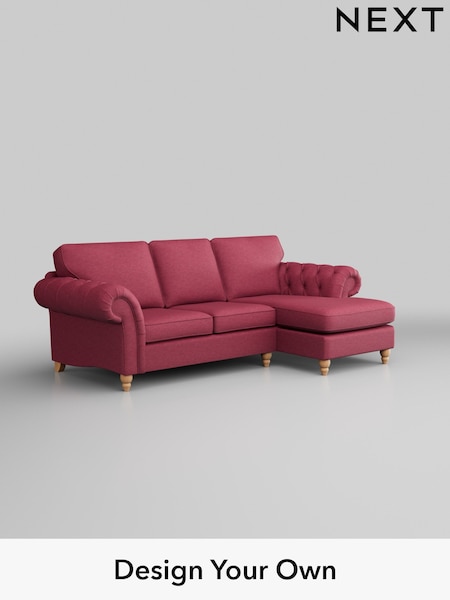 Fine Chenille Easy Clean/Mid Raspberry Pink Gosford Highback Ii Deep Sit (327370) | £2,525