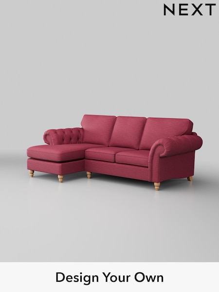 Fine Chenille Easy Clean/Mid Raspberry Pink Gosford Highback Ii Deep Sit (327370) | £2,525
