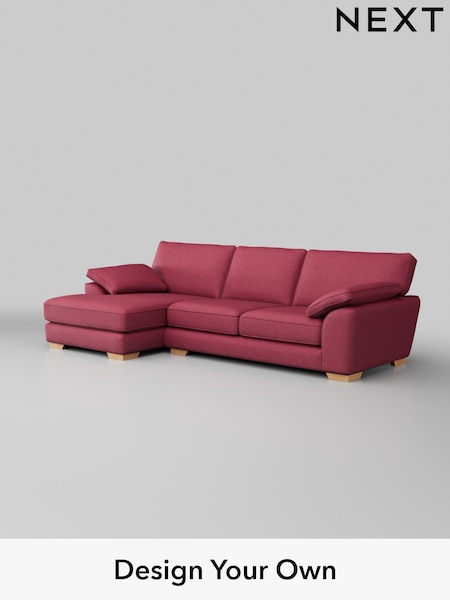 Fine Chenille Easy Clean/Mid Raspberry Pink Stamford Grand Relaxed Sit (327524) | £2,550