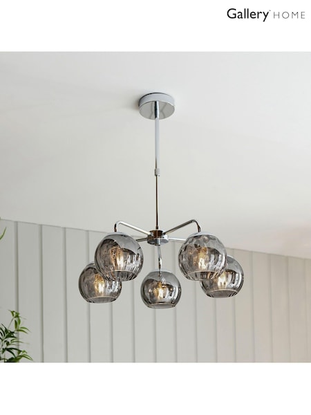 Gallery Home Chrome Dilan 5 Bulb Pendant (327642) | £232