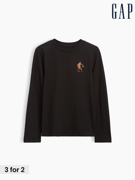 Black Basketball - Gap Graphic T-shirt (4-13yrs)