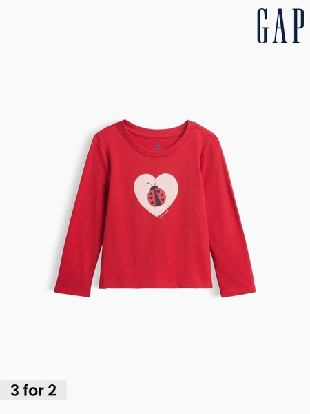 Red Ladybird - Gap Graphic Long Sleeve T-shirt (6mths-5yrs)