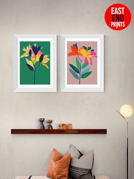 East End Prints Green Lily Wall Set by Garima Dahwan (329154) | £90 - £245