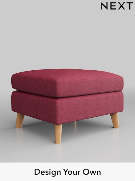 Fine Chenille Easy Clean/Mid Raspberry Pink Wilson Buttoned Back (329197) | £350