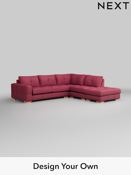 Fine Chenille Easy Clean/Mid Raspberry Pink Brooke Deep Sit (329308) | £2,825