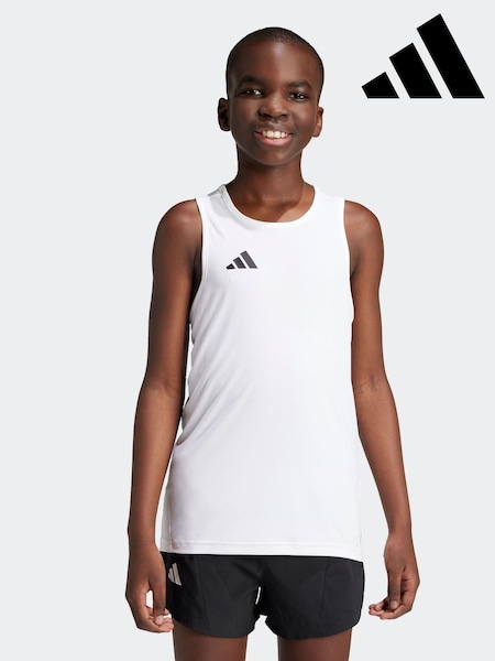 adidas White Team Tank Top Kids (329510) | £13