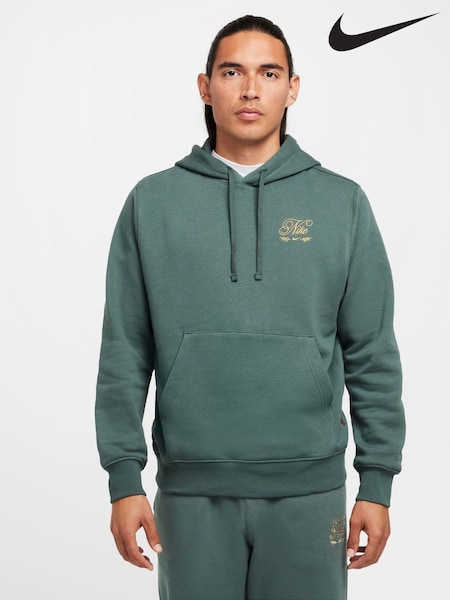 Nike Vintage Green Club Embroidered Pullover Hoodie (329851) | £65