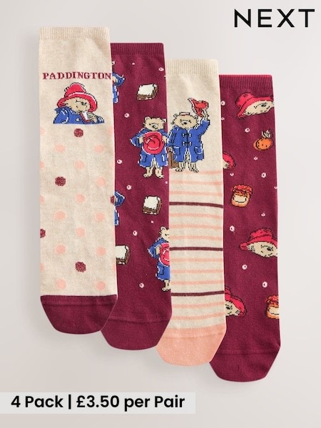 Paddington Bear - Licensed Ankle Socks 4 Pack