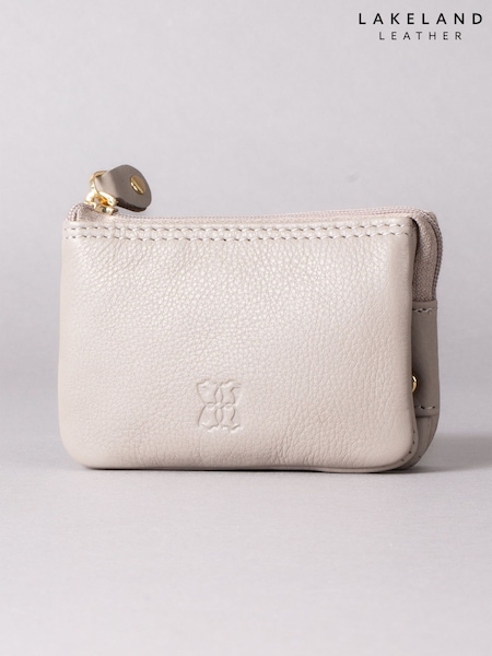 Lakeland Leather Grey Multi Pocket Coin Purse (330217) | £20