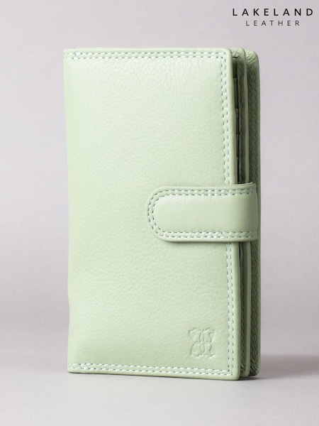 Lakeland Leather Green Medium Tab Purse (330254) | £30