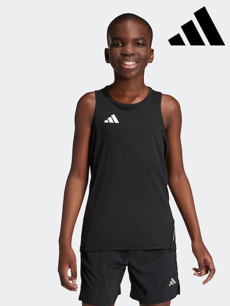 adidas Black Kids Team Tank Top (330297) | £13