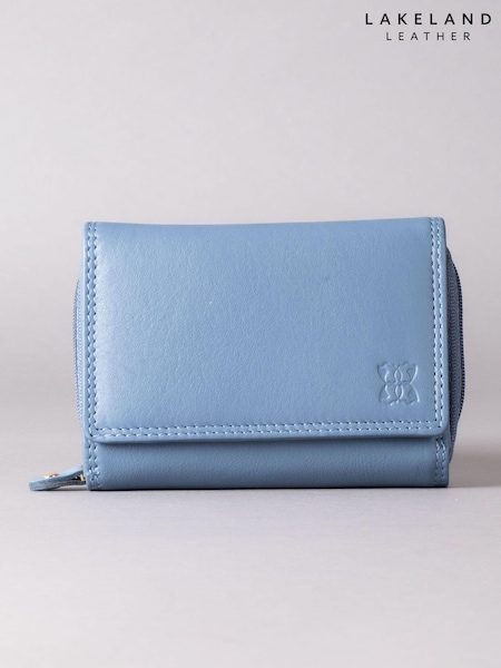 Lakeland Leather Light Blue Small Purse (330436) | £25