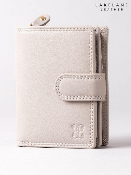 Lakeland Leather Grey Small Tab Purse (330447) | £25