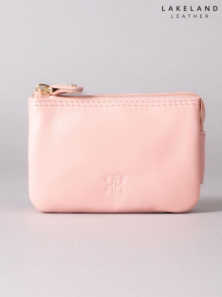 Lakeland Leather Pink Multi Pocket Coin Purse (330575) | £20