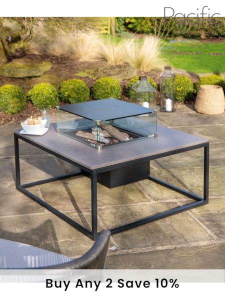 Pacific Black Garden Cosiloft 100 Fire Pit Table (331588) | £1,200