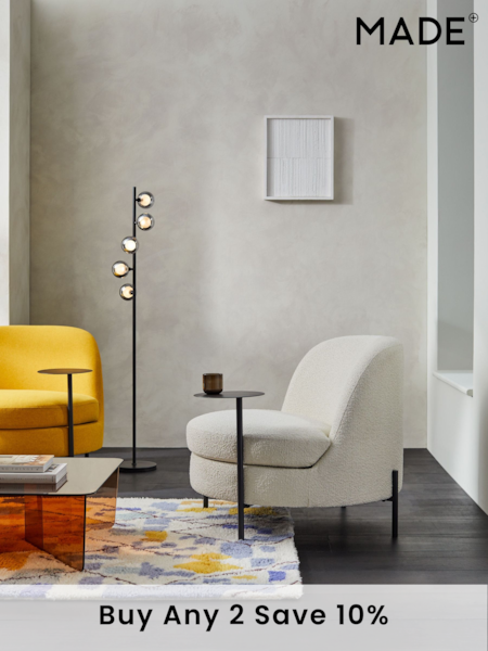 MADE.COM Ivory Boucle Mazie Accent Chair (333081) | £399