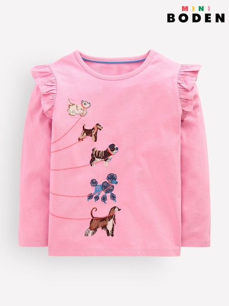 Purple - Boden Long Sleeve Superstitch T-shirt