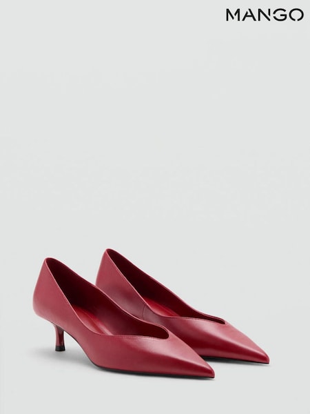 Red - Mango Pointed Kitten Heels