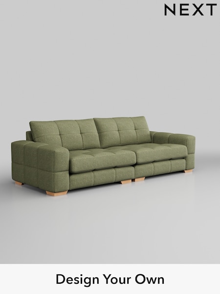Chunky Boucle Easy Clean/Mid Green Brooke Deep Sit (333701) | £1,825