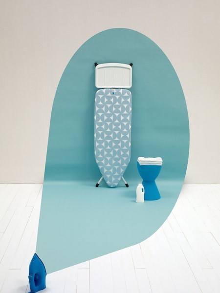 Brabantia Blue Ironing Board Cover C, 124x45 cm, Complete Set (333887) | £25