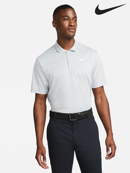 Nike Grey Court Dri-FIT Tennis Polo Shirt (334209) | £40