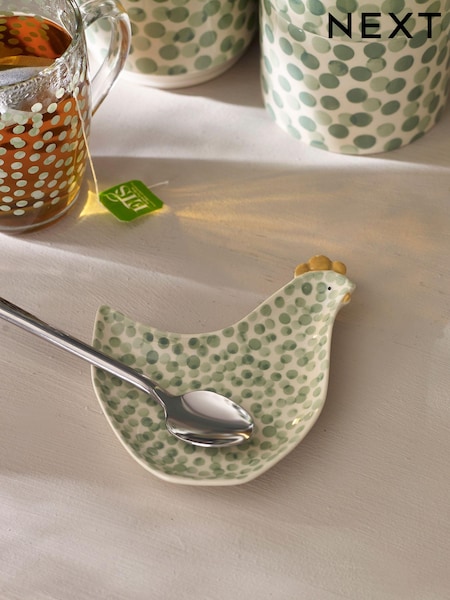Sage Green Chicken Spoon Rest (334585) | £8