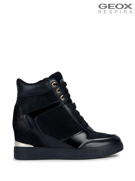 Geox Maurica Black Trainers (334694) | £140