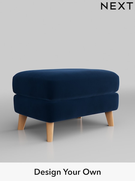 Plush Velvet Easy Clean/Navy Blue Conway Relaxed Sit (334812) | £425