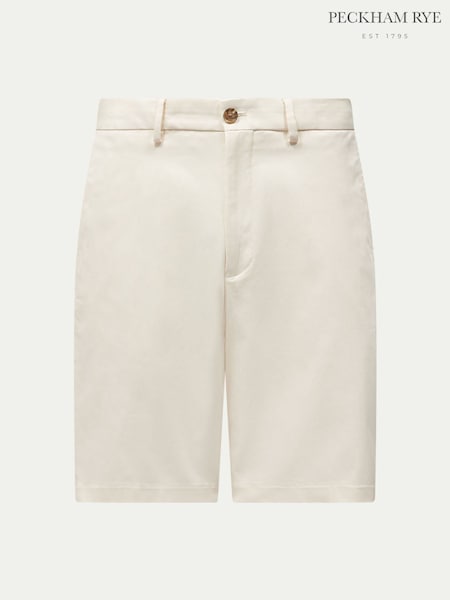 Natural - Regular Peckham Rye Comfort Cotton Shorts