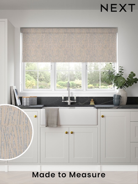 Oxford Blue Waves Made to Measure Roller Blind (336367) | £73