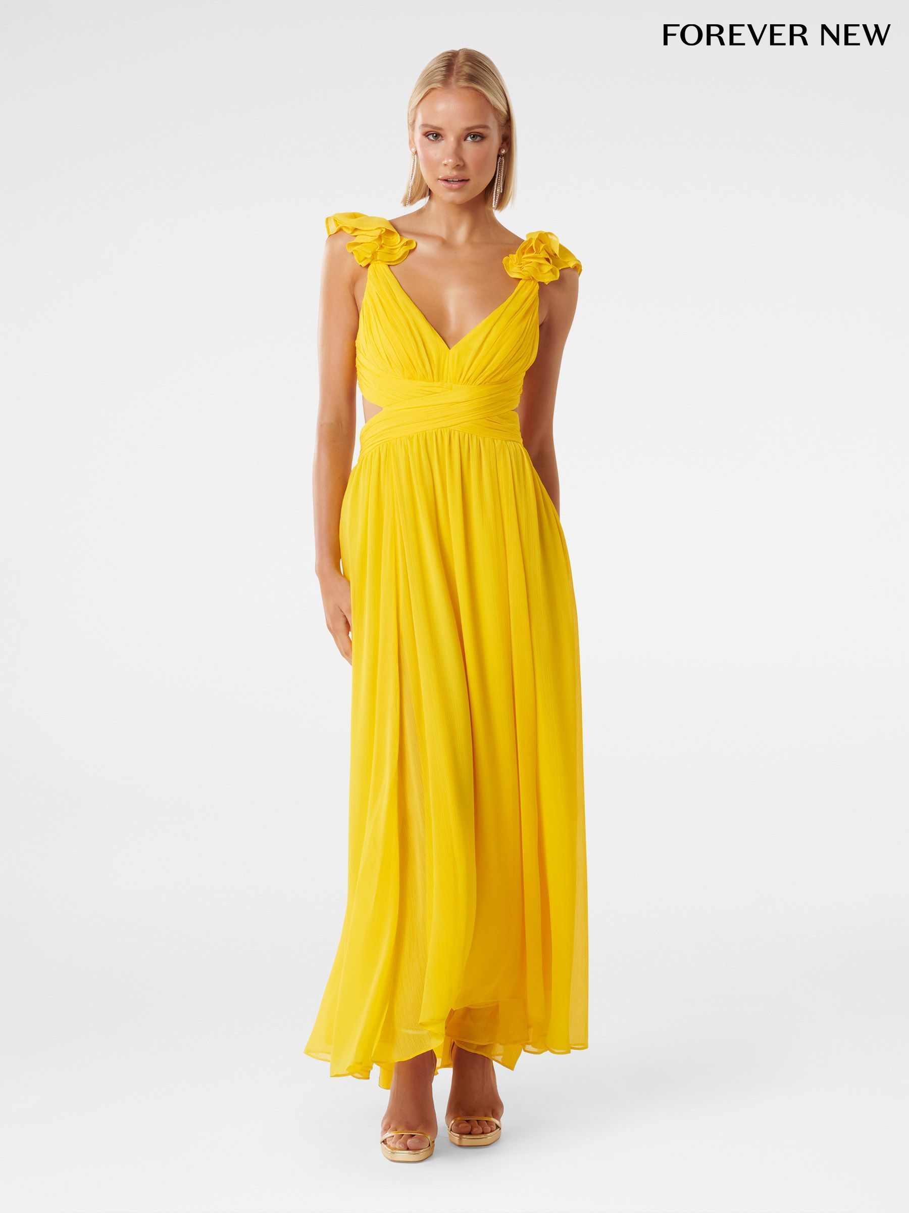 Pale yellow summer dress cheap