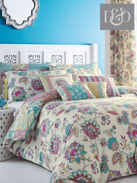 Dreams & Drapes Blue Marinelli Floral Duvet Cover And Pillowcase Set (337101) | £18 - £35