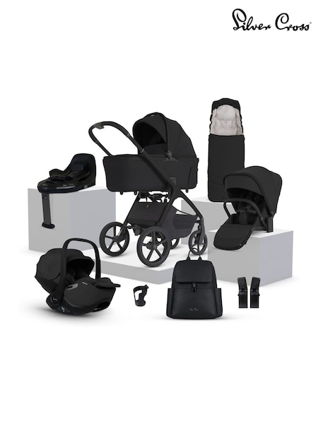 Silver Cross Cove 2 Ultimate Pushchair Car Seat Nursery Travel System Bundle