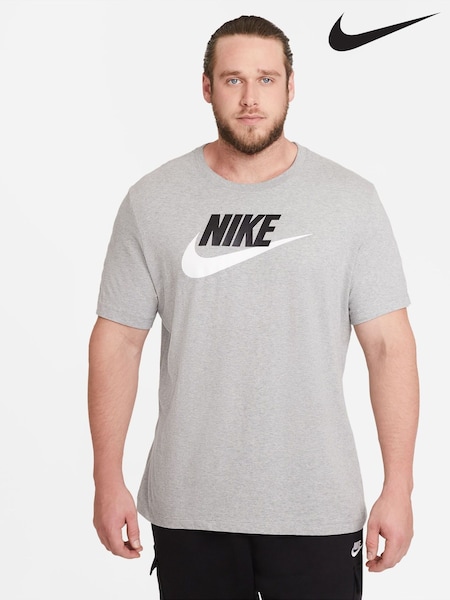 Nike Grey Icon Futura T-Shirt (339606) | £23