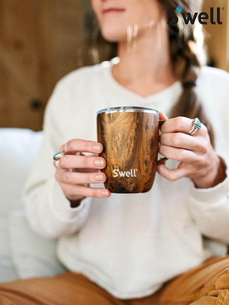 S’well Brown 350ml Travel Mug with Handle (340995) | £28