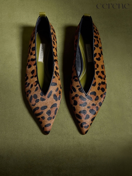 Leopard - Cerene Delphine Pointed Toe Ballet Flats