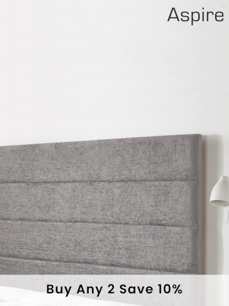 Aspire Furniture Silver Grey Headboard (341743) | £105 - £150