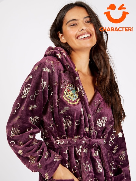 Character Cherry Red Ladies Harry Potter Dressing Gown (342283) | £35