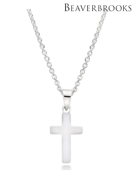 Beaverbrooks Children’s Mini B Silver Cross Pendant (342668) | £39