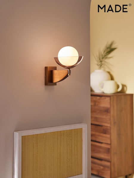 MADE.COM Wood Layla Wall Light (343383) | £89