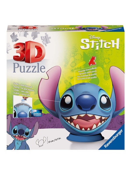 Disney Stitch with Ears 3D Puzzle Ball 72 Piece Jigsaw (344406) | £18