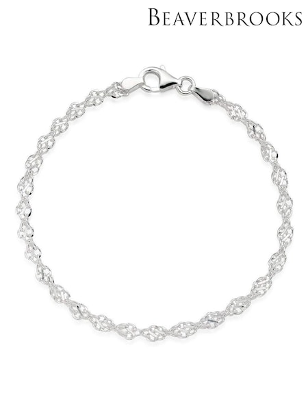Beaverbrooks Sterling Silver Twist Bracelet (344619) | £35