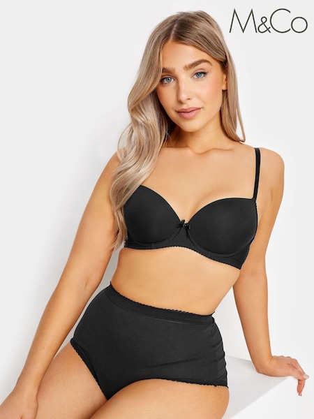 M&Co Black Moulded T-Shirt Bra (345187) | £20