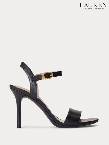 Lauren Ralph Lauren Gwen Nappa Leather Strap Heels (346146) | £129