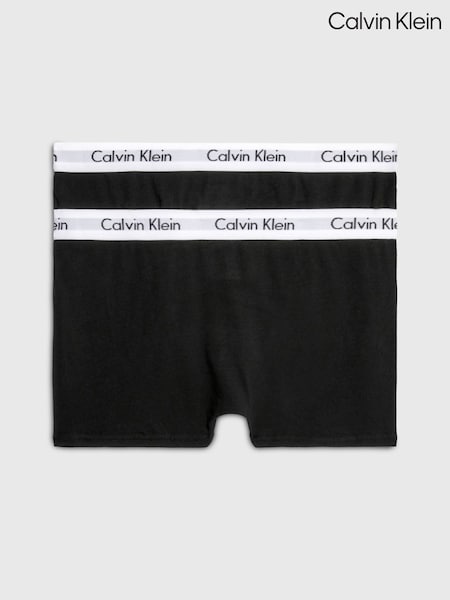 Calvin Klein Black Boys Modern Cotton Trunks 2 Pack (346181) | £28