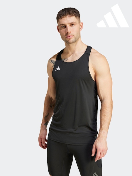 adidas Black Adizero Essentials Running Tank Top (346563) | £23
