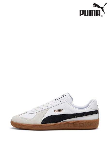 Puma White Army Trainers (348095) | £75